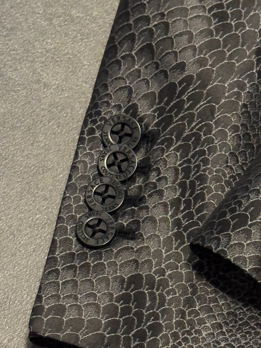 Originální Versace snakeskin blazer - 7