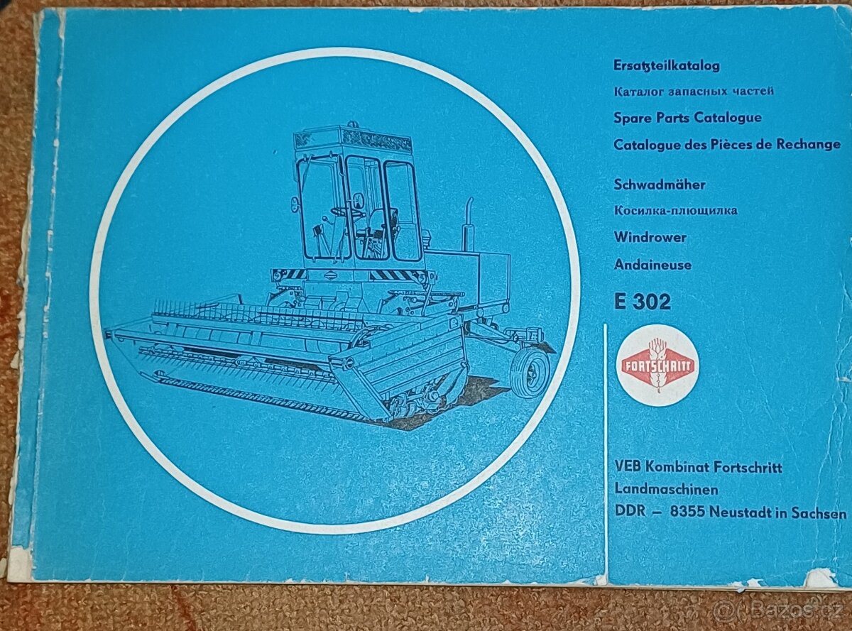 Prodám originální knihy k mačkačům a řezačkám Fortschritt - 7