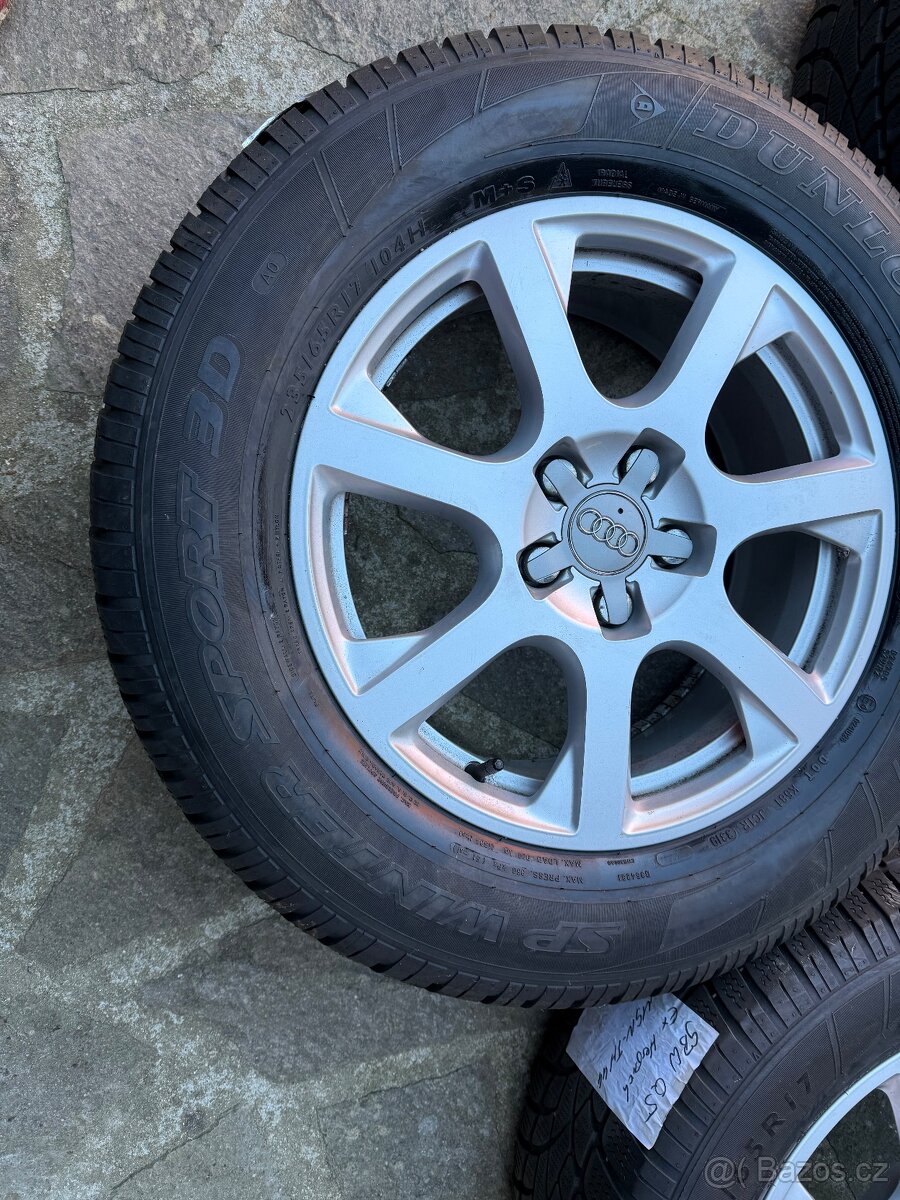 17 5x112 zimni Audi 235/65 17 6-7mm original sada - 7