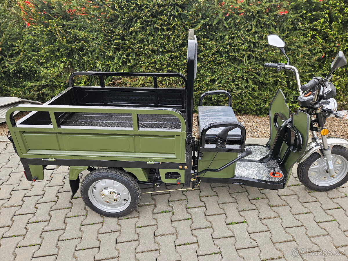 Nákladní elektrická tříkolka Advento Maxi (design ARMY) - 7