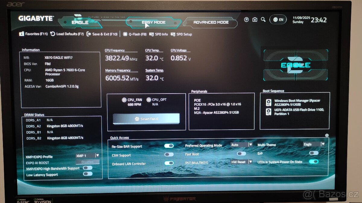GIGABYTE X870 EAGLE WIFI7 - 7