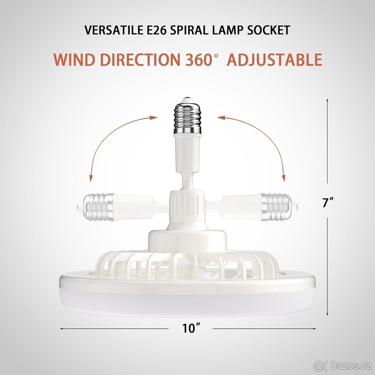 Stropní ventilátor a světlo 2v1 - 7