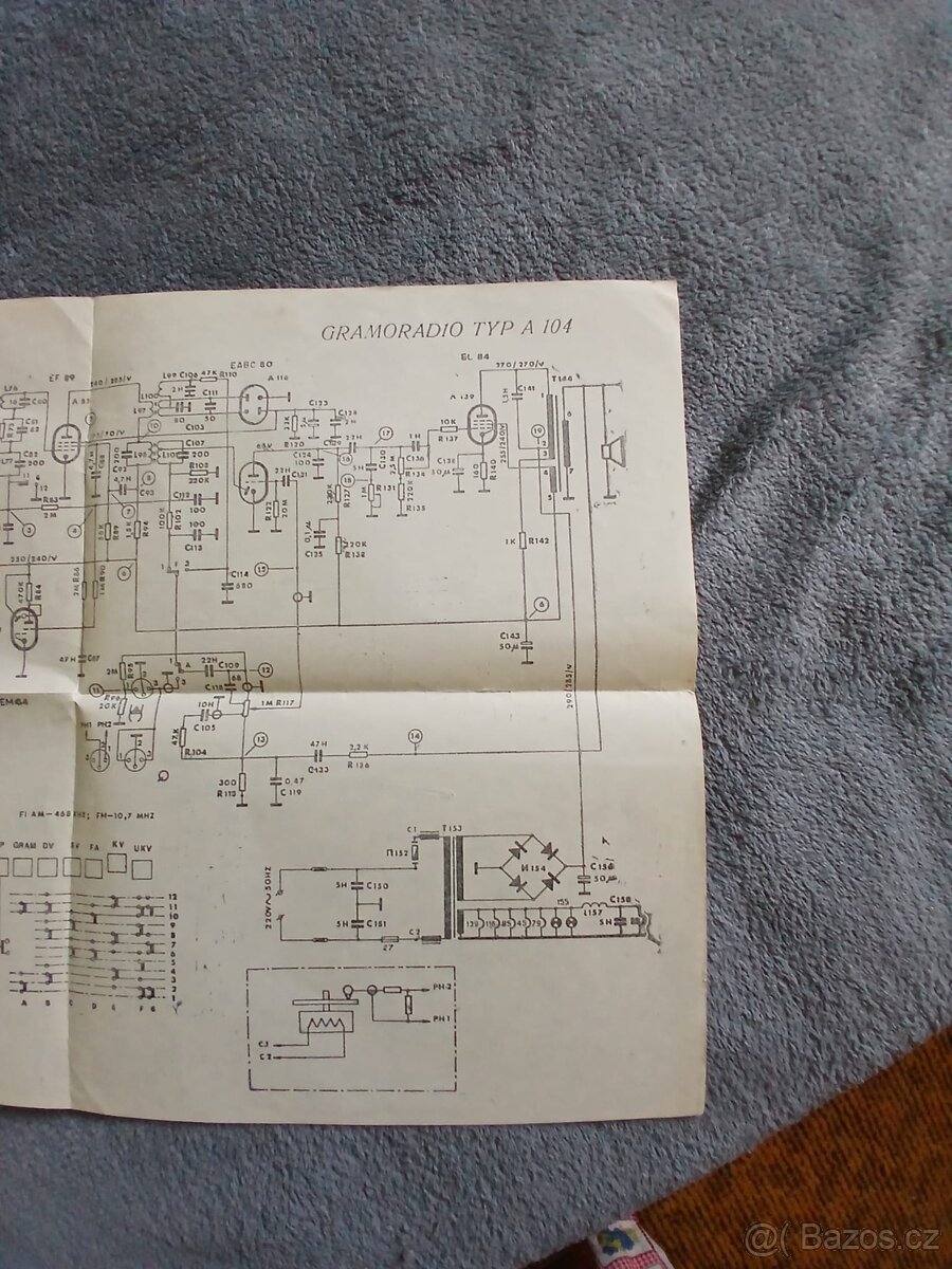 Gramoradio typ A104 - 7