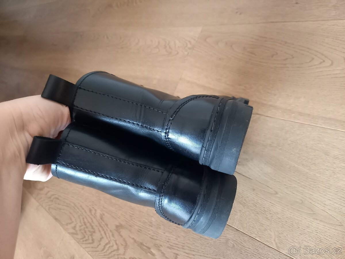 Podzimní boty Baťa vel 37, kožené, dívčí - 7