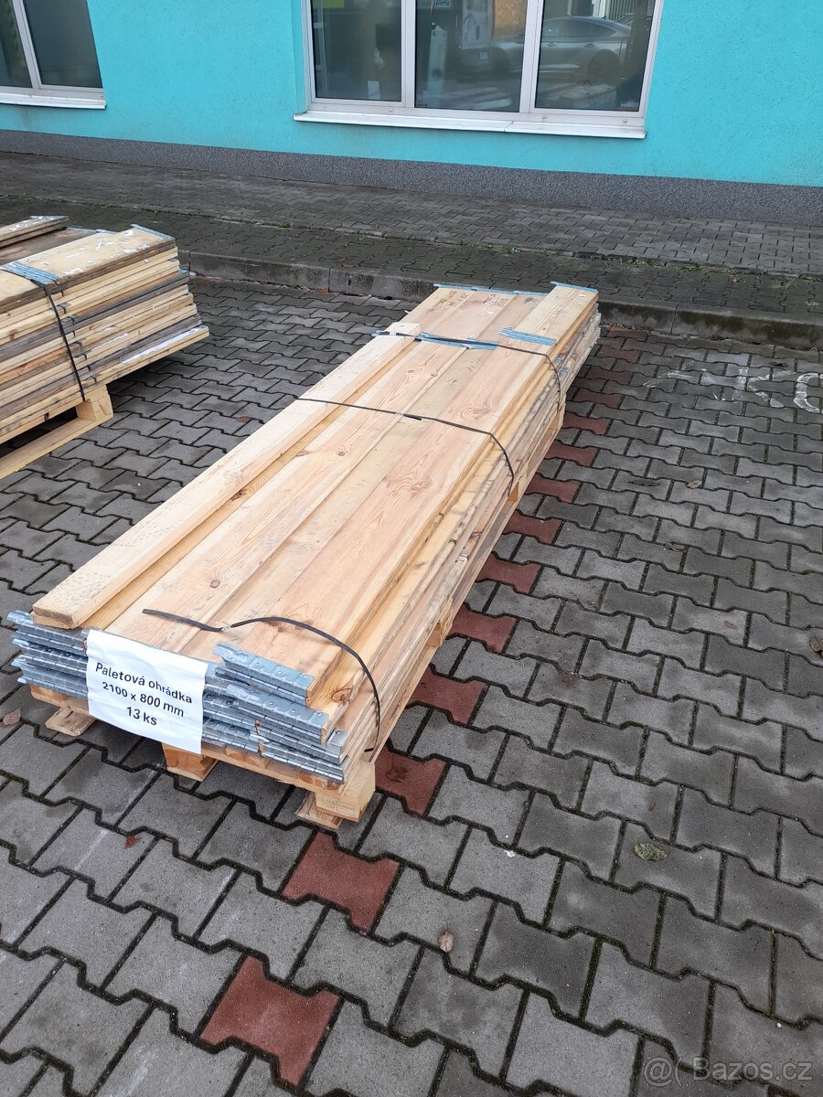 Paletové ohrádky dřevěné různé velikosti - snížení cen - 7