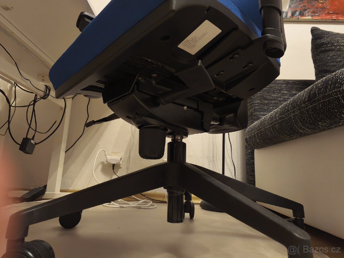 Nová kancelářská židle ANTARES Ramel, modrá, s područkama - 7