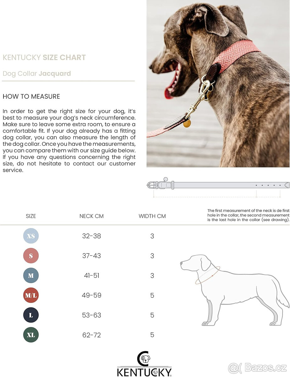 Kentucky - Obojek XL + vodítko - olive green - 7