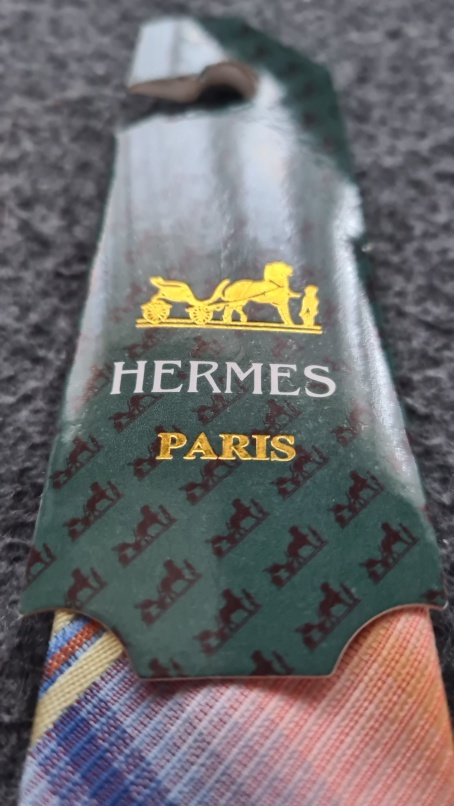 452 - kravata HERMES - NOVÁ včetně visaček - 7