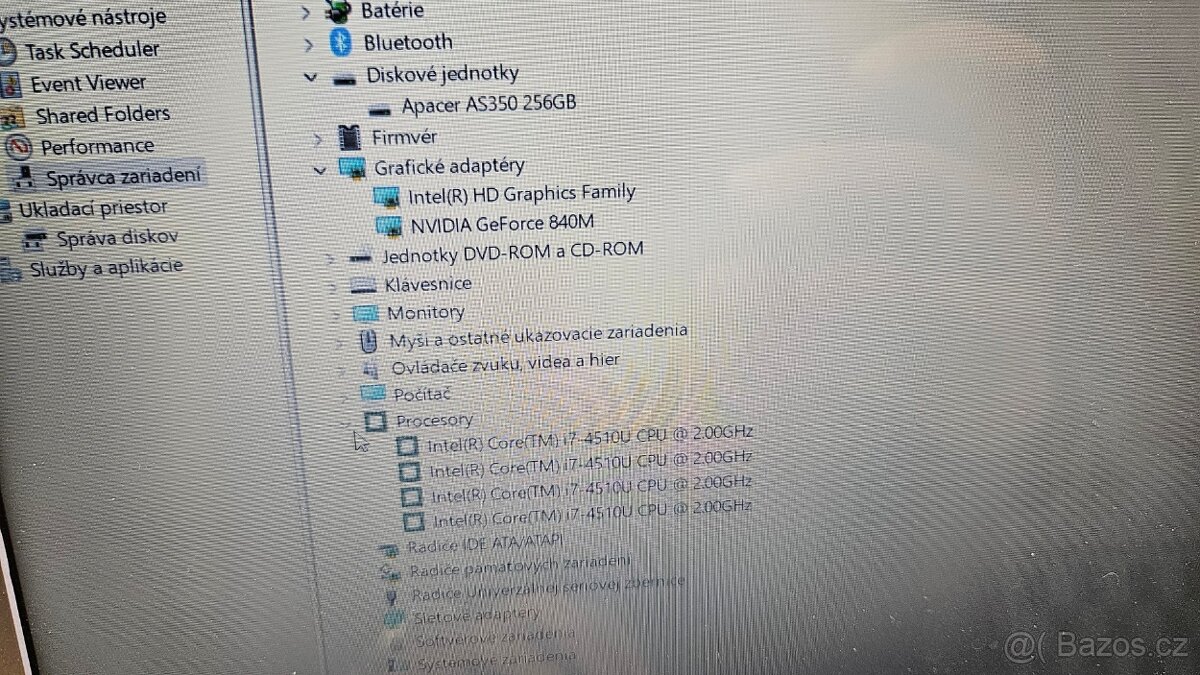 Starší výkonný notebook Lenovo - 7