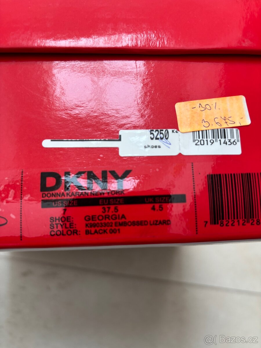 Dámské kotníčkové boty, DKNY vel.37,5, kožené - 7