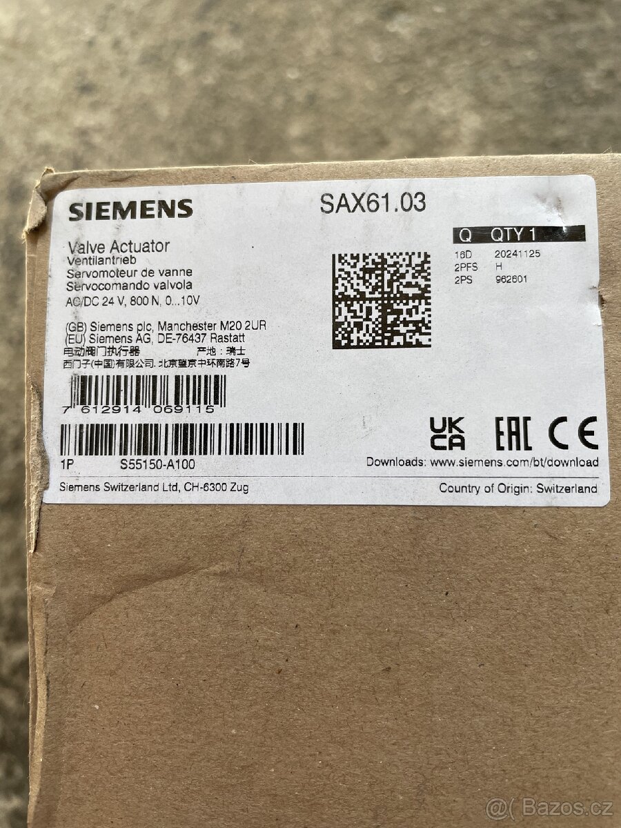 Siemens směšovač VXG 41.32-16 a pohon SAX 61.03 NOVÉ - 7