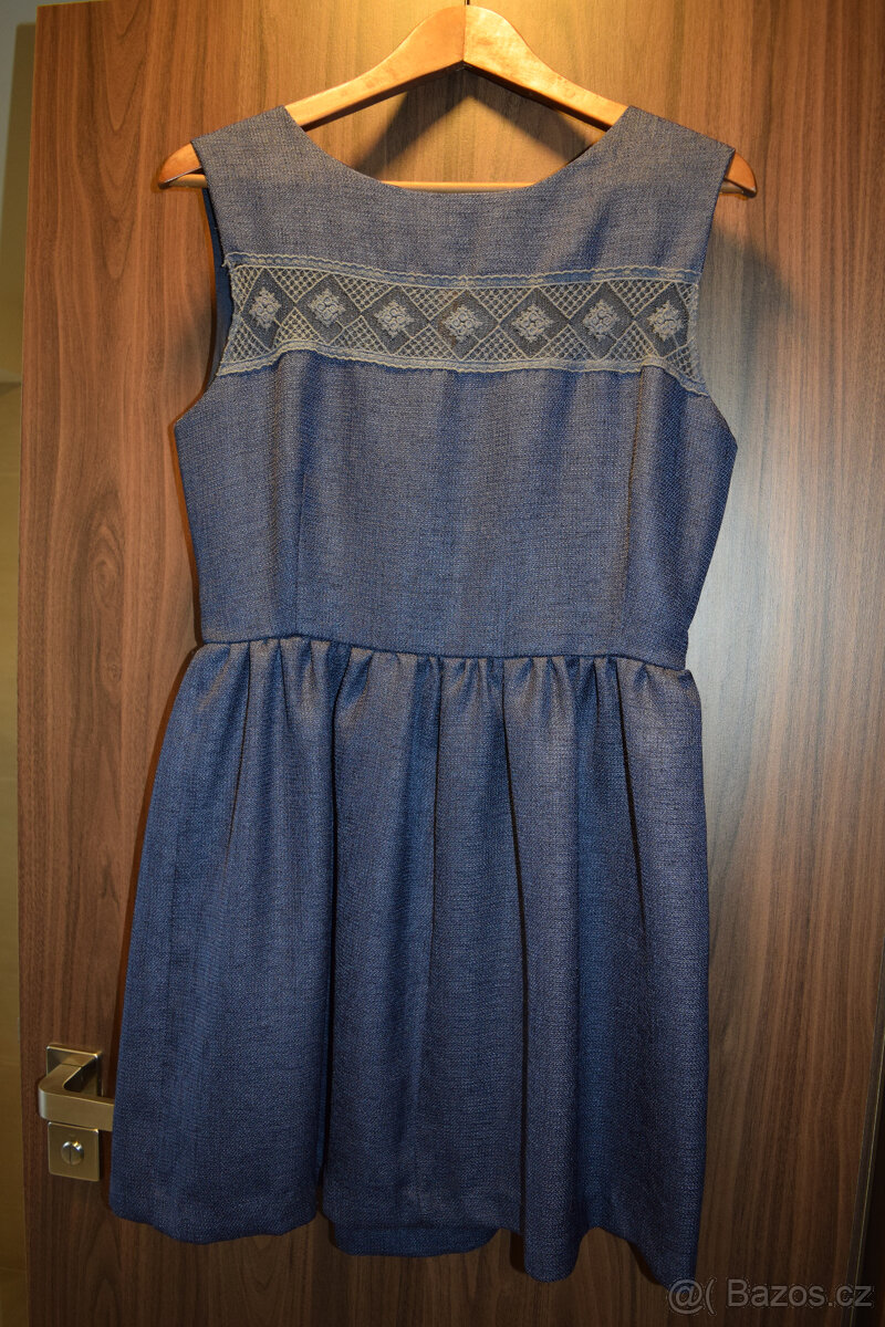 SVĚTLE HNĚDÉ ŠATY, vel. S/M - 7