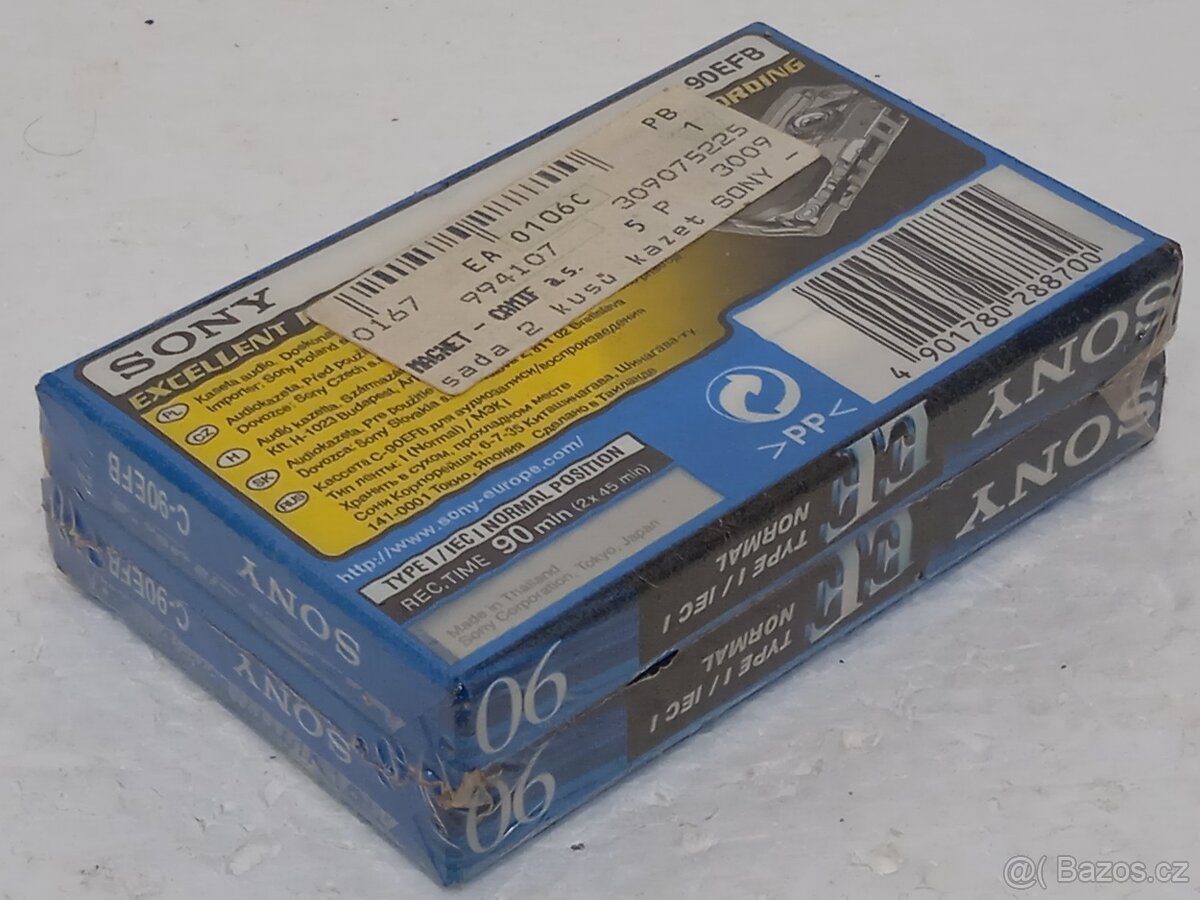 2x Sony EF90 C-90EFB Retro Audiokazeta - 7