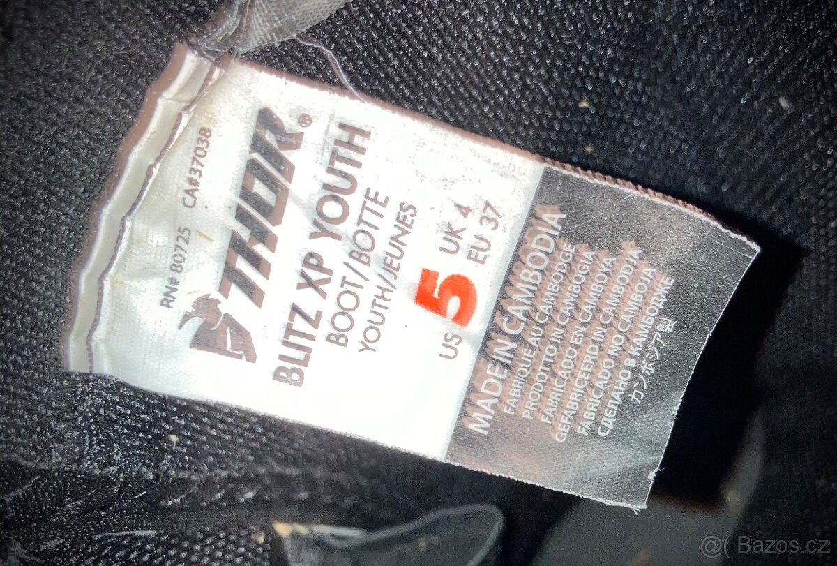 Dětské MX motocross enduro boty Thor - 7