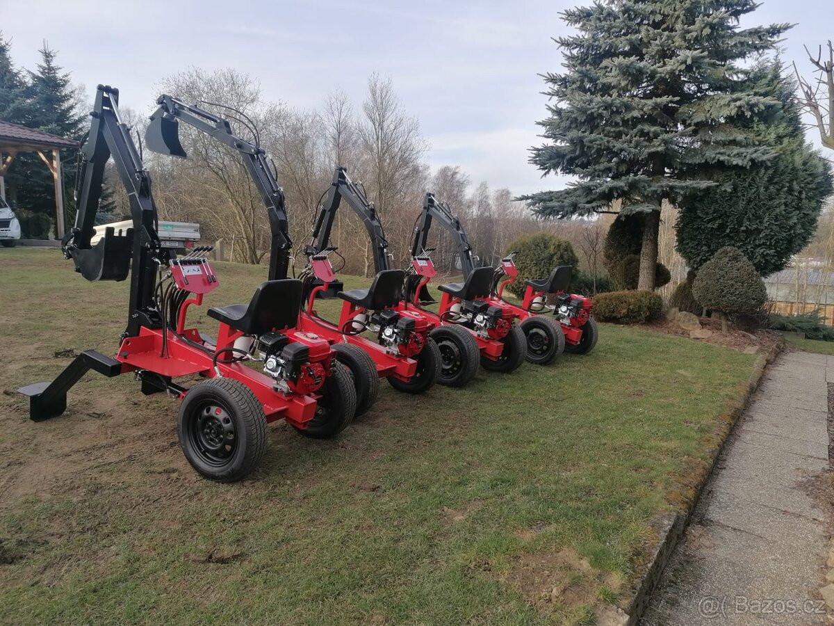 Minibagr, hydraulická svahovka - 7