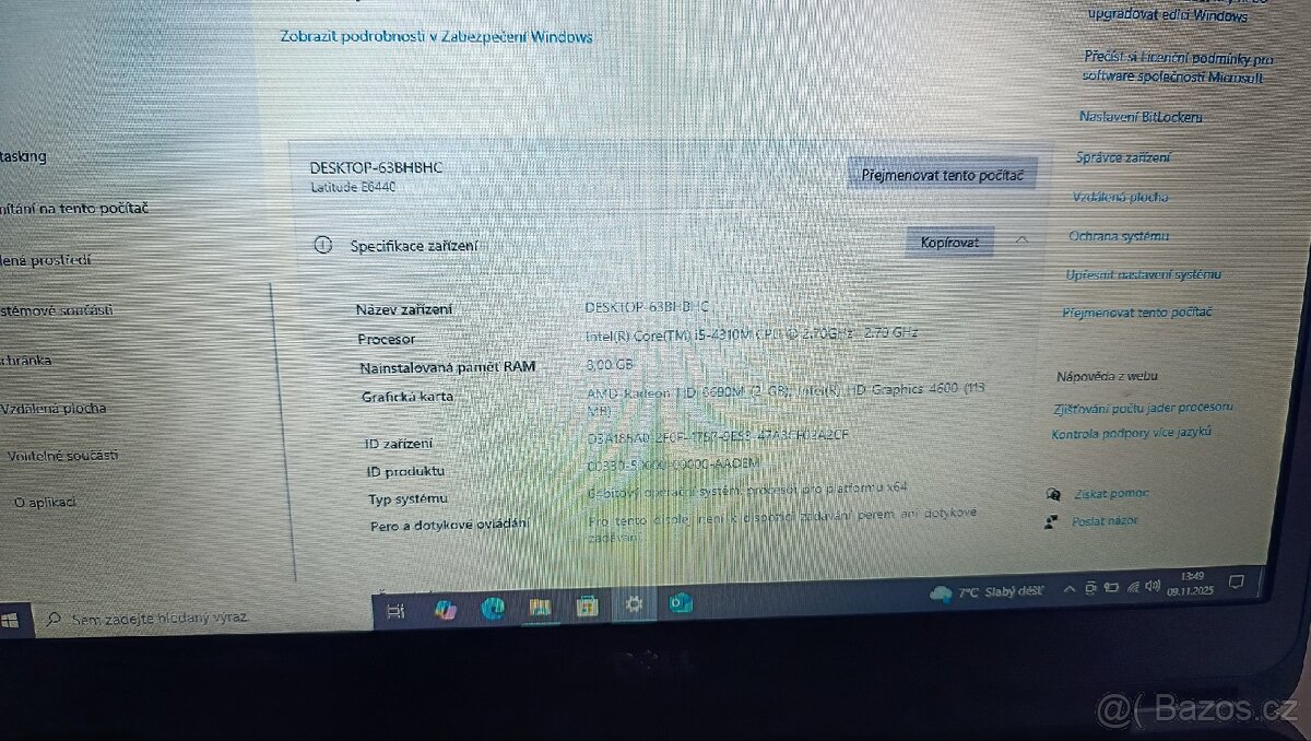 Dell Latitude E6440, 2,7Ghz, 8GB RAM,296Gb - 7