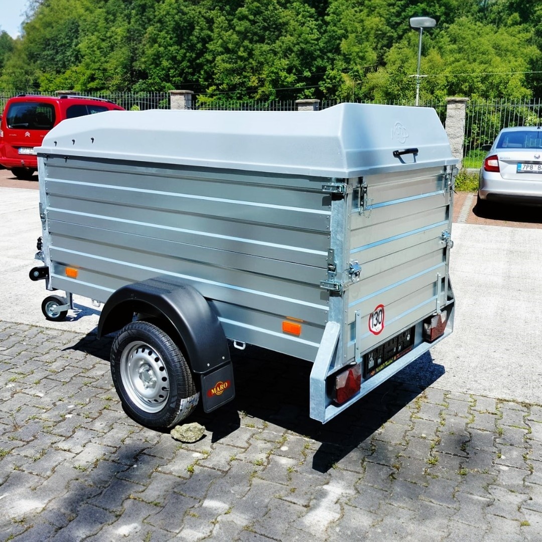 Přívěsný vozík -nástavba +uzamykatelné víko 2,06mx1,11mx1,0m - 7