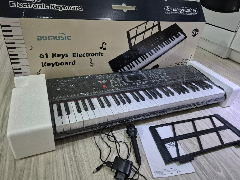 Největší nové led piano/klávesy/keyboard+USB+MP3,61 kláves - 7
