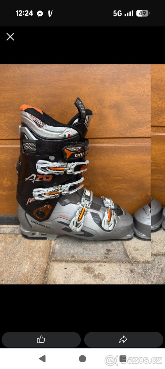 Sjezdové lyže Völkl + přeskáče a hůlky - 7