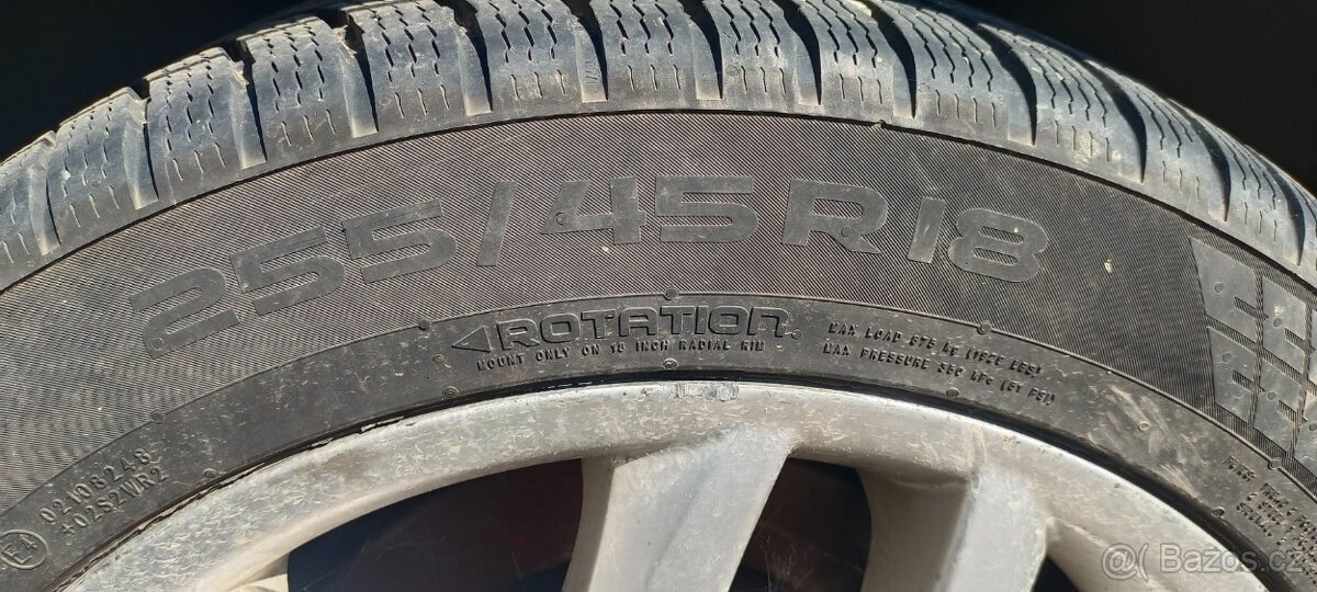 Originální ZIMNÍ kola BMW X3 e83 F25 255/45 R18 NOKIAN - 7