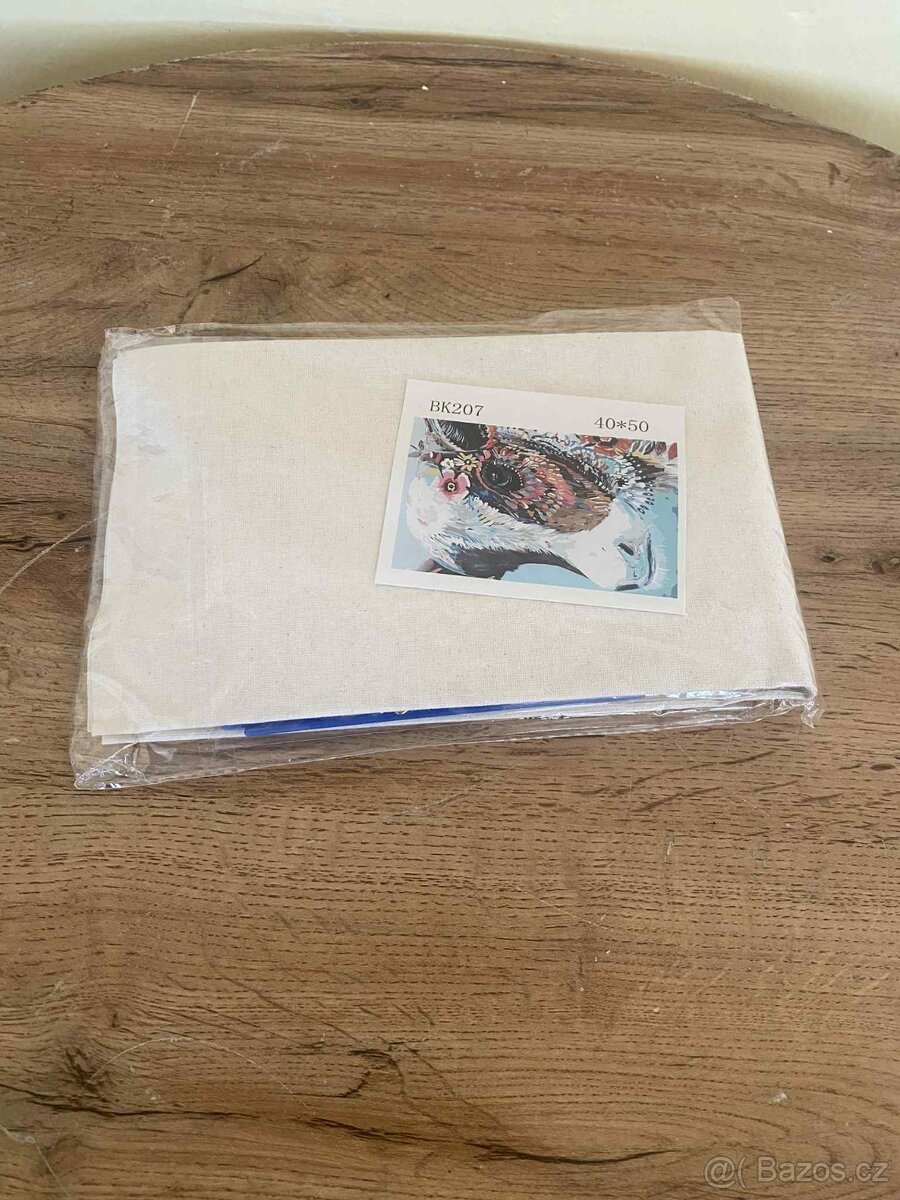 Malování podle čísel - kravička (plátno + štětce + barvy) - 7