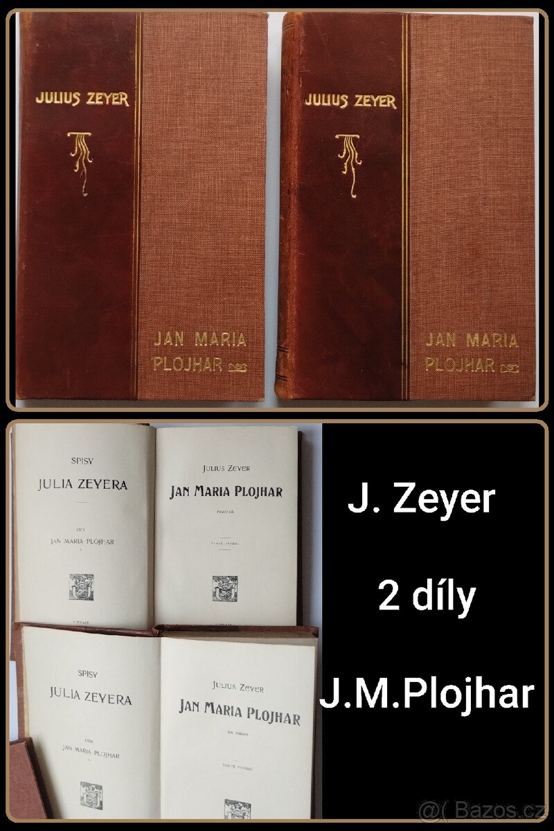 Antik. romány J. Zeyer (5/450,-) 1903-1913 - 7