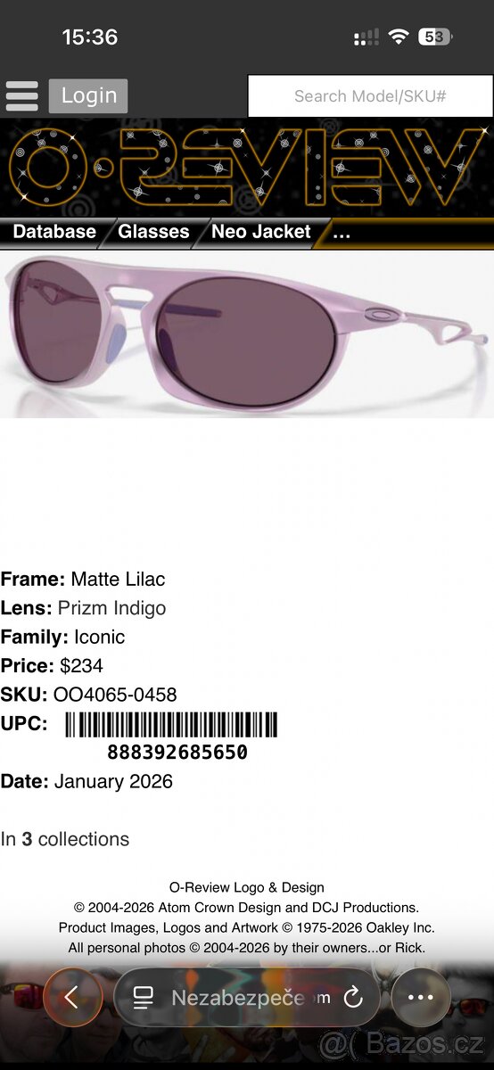 Brýle Oakley Neo Jacket Prizm Indigo - 7