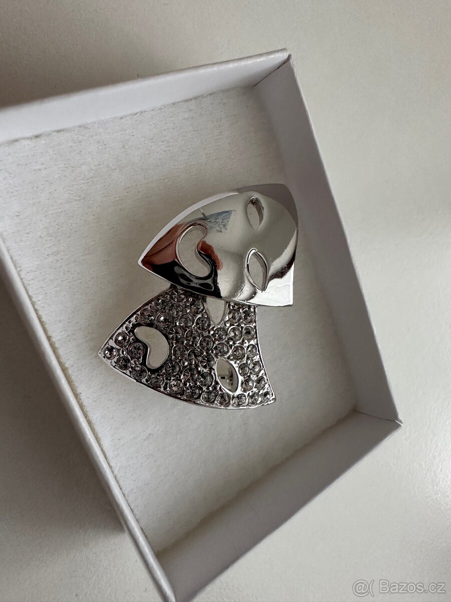 Brož MASKY se Swarovski ELEMENTS - 7