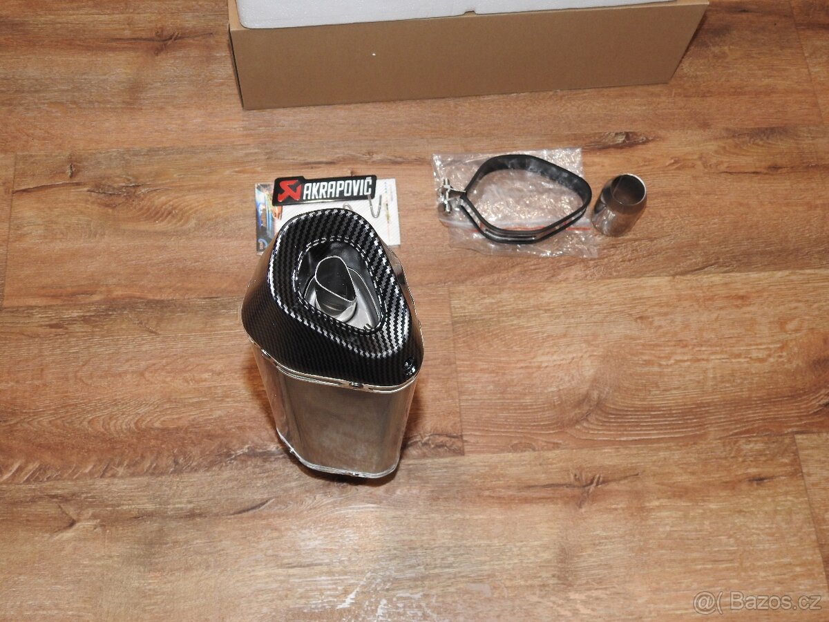 Laděný výfuk Akrapovič carbon velký Nový - 7