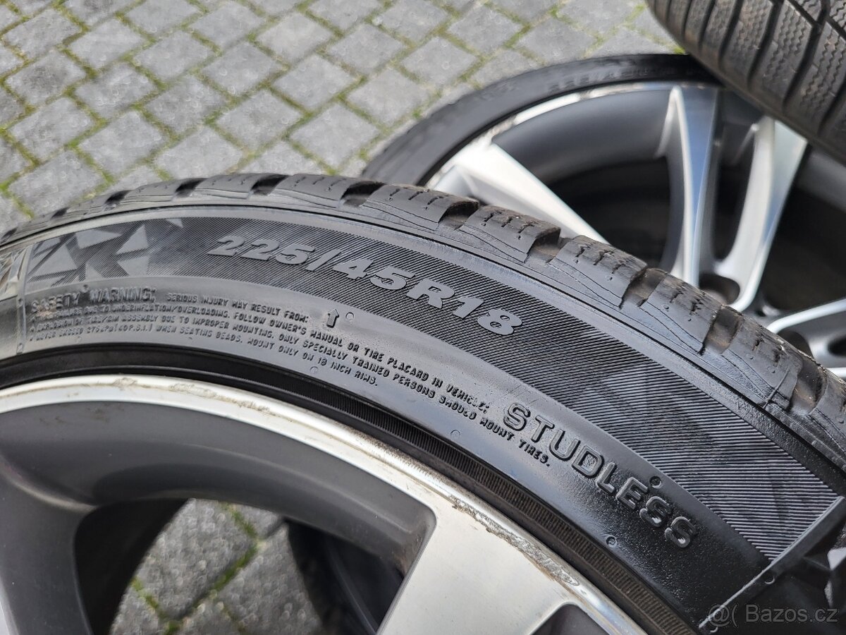 Zimní originální alu kola BMW R18, zimní pneu 225/45/R18 - 7
