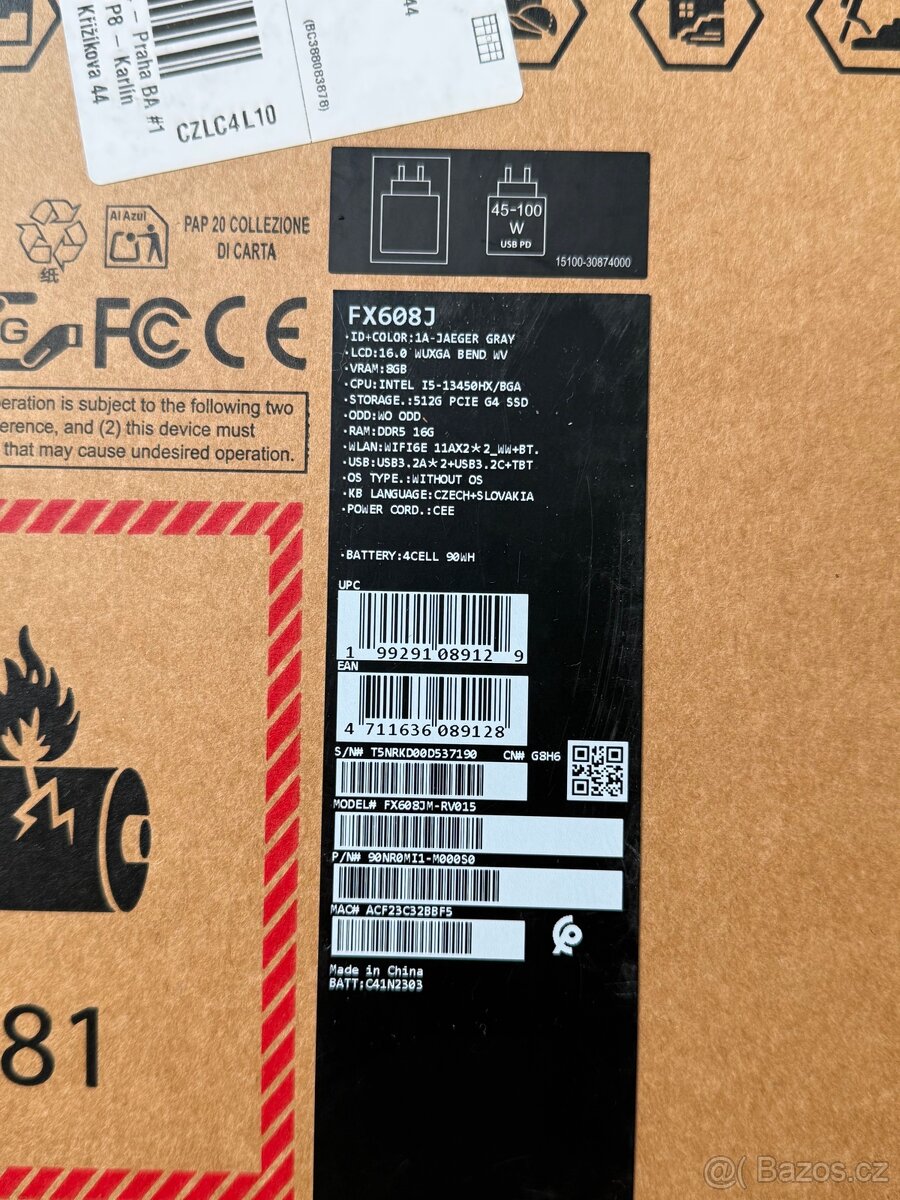 Nový ASUS TUF 16 RTX5060 16gb - 7