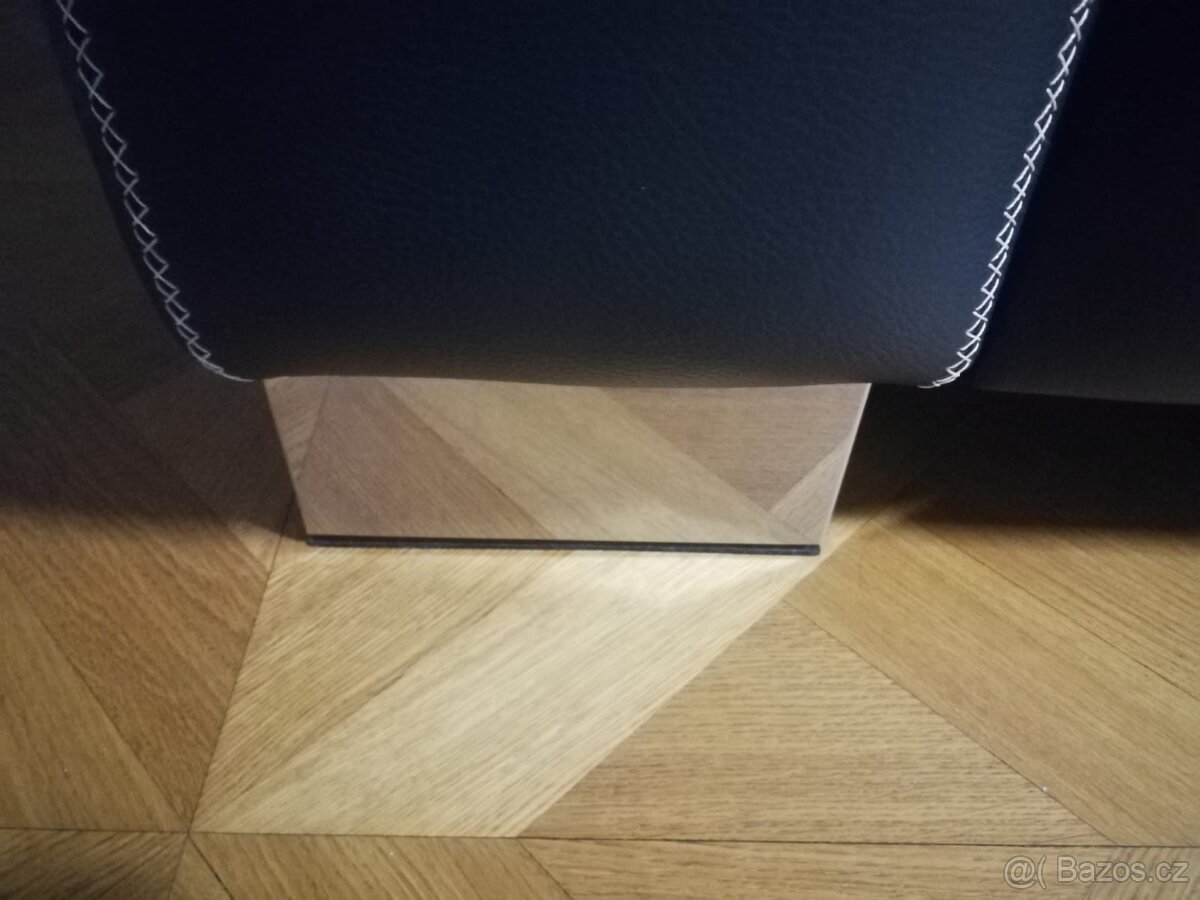 Luxusní kožená sedačka LAKE (pravá kůže) – elektrický výsuv. - 7