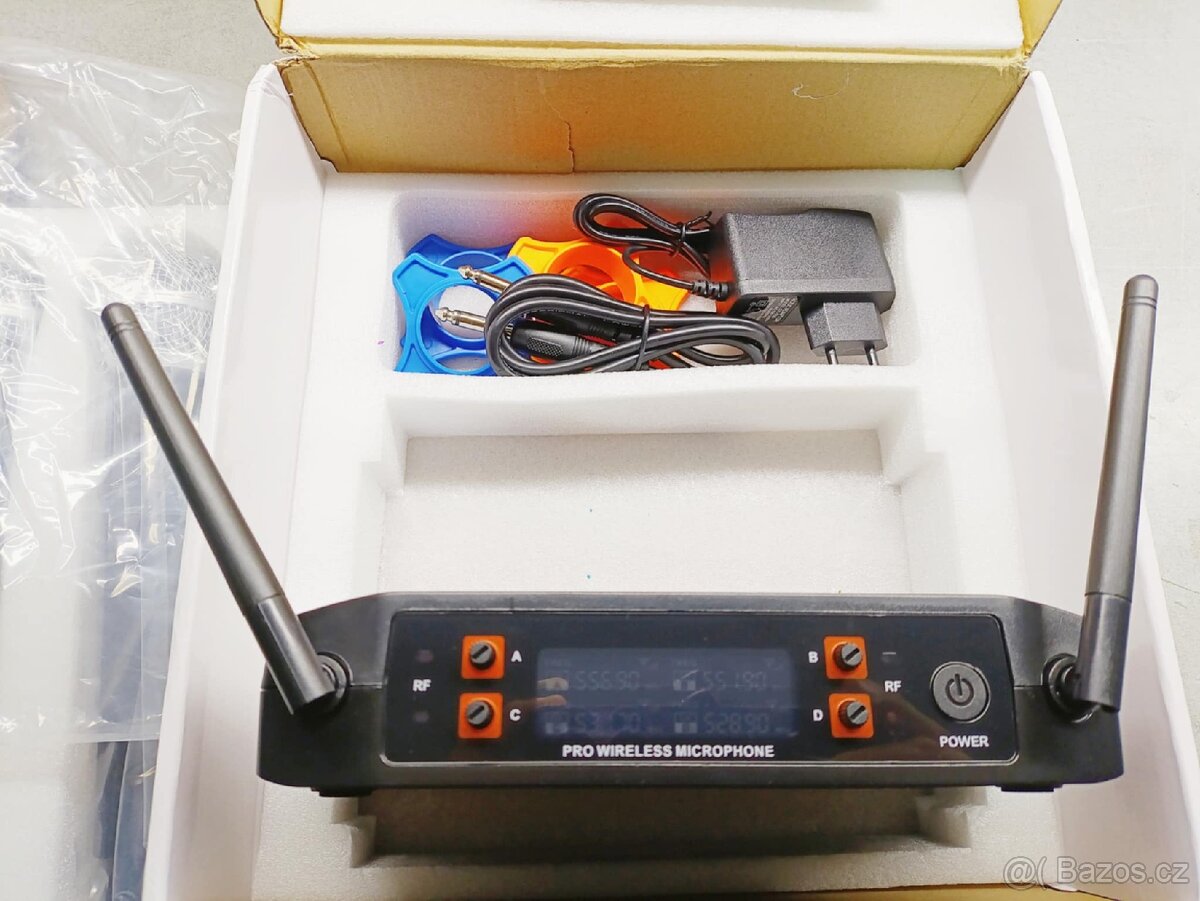 Sada 4 ks bezdrát mikrofon + přijímač - 7