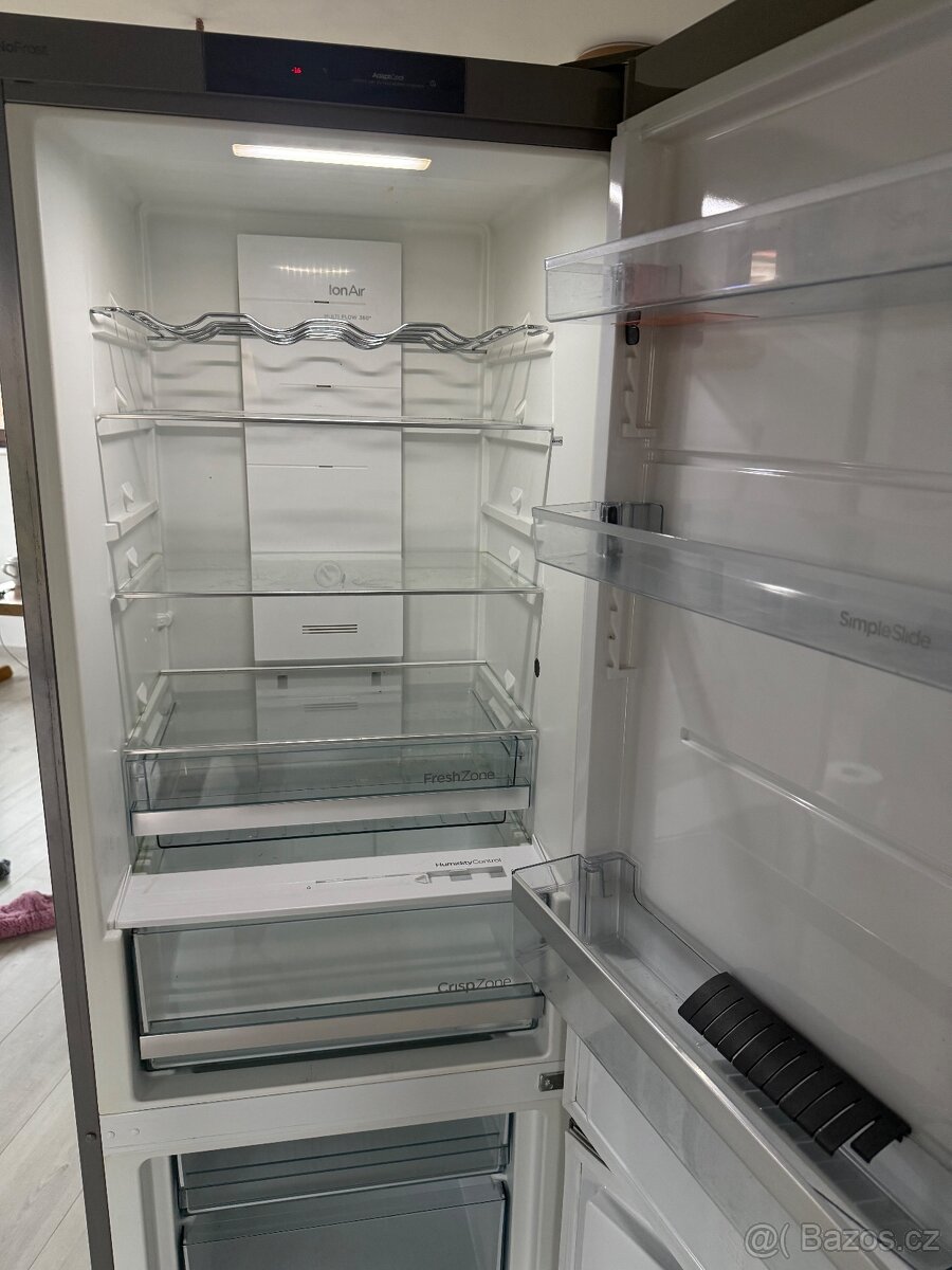 Lednice s mrazákem Gorenje nerez šedá - 7