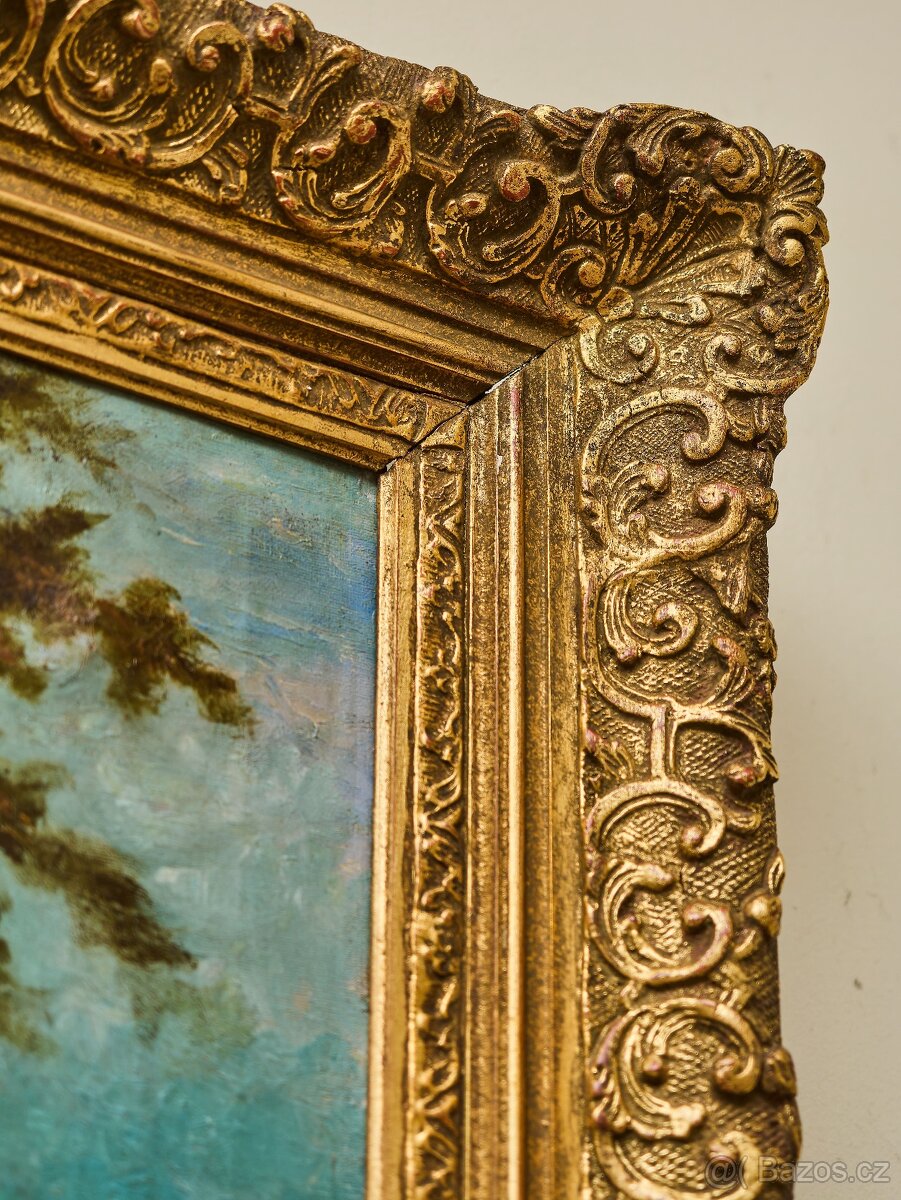 Výhled do krajiny. Sign. 92 X 77 cm - 7