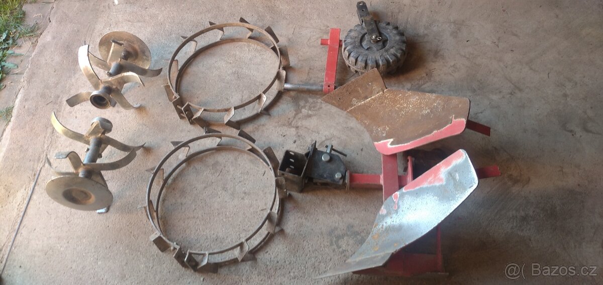 Kultivátor, bubnová sekačka 80cm, příslušenství - 7