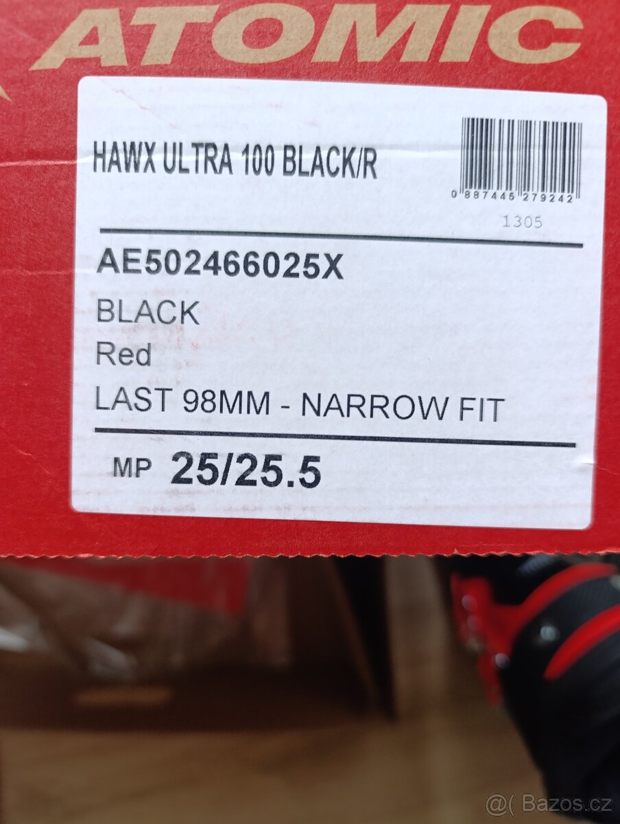 Lyžáky Atomic Hawx Ultra 100 25,5 - black/red - 7