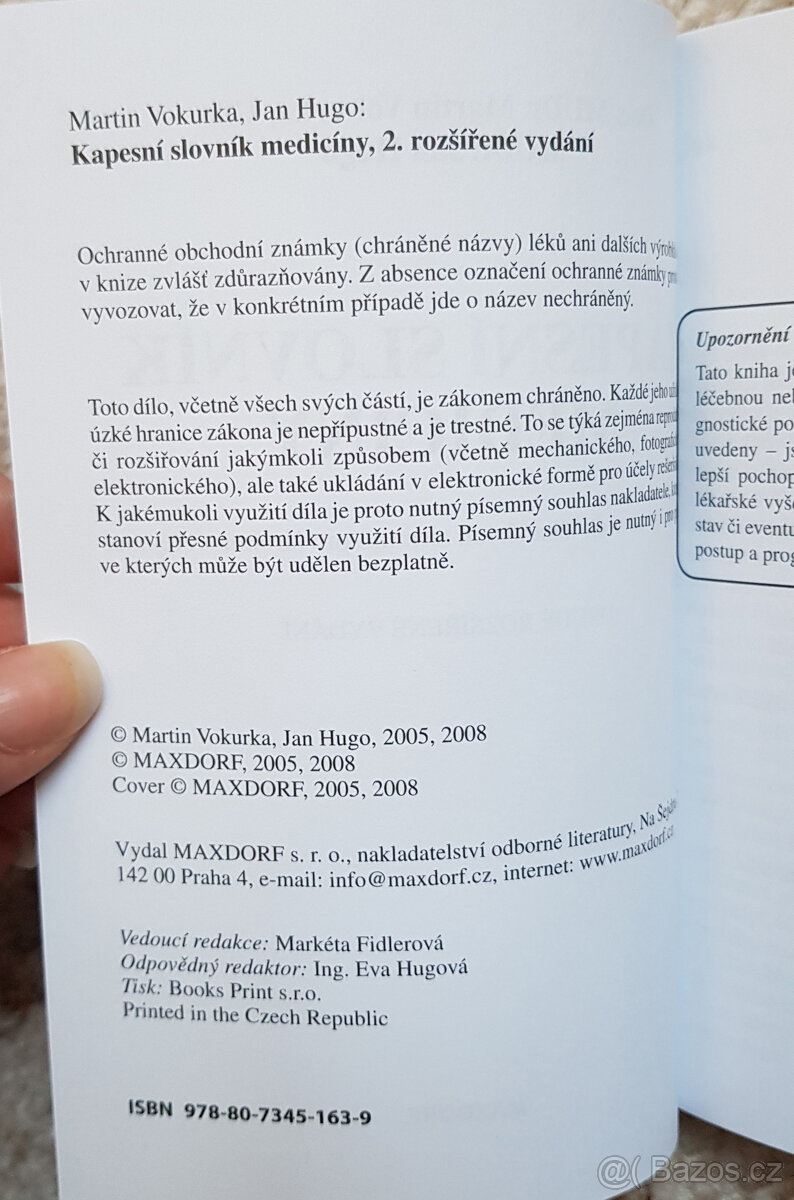 Kapesní slovník medicíny (Martin Vokurka, Jan Hugo) - 7