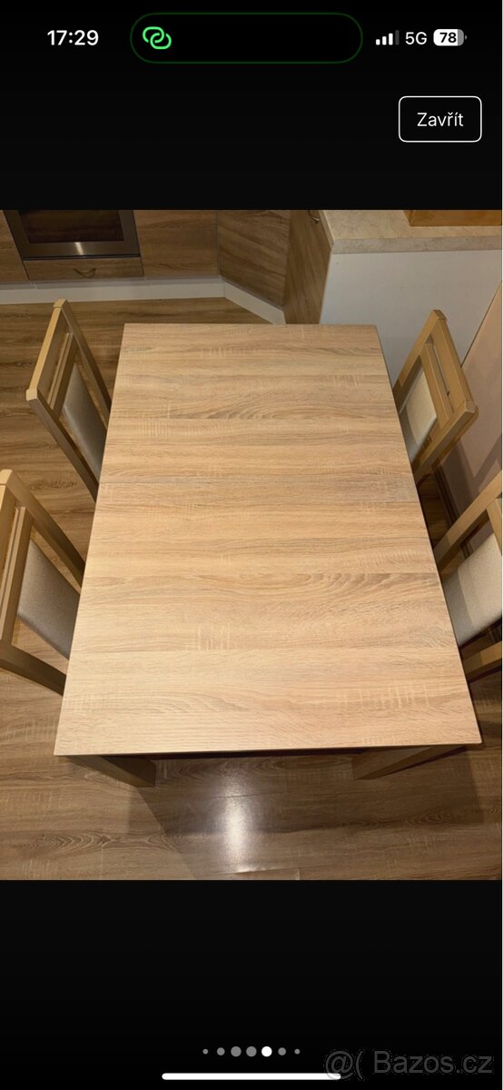 Jídelní stůl + 4 židle - 7