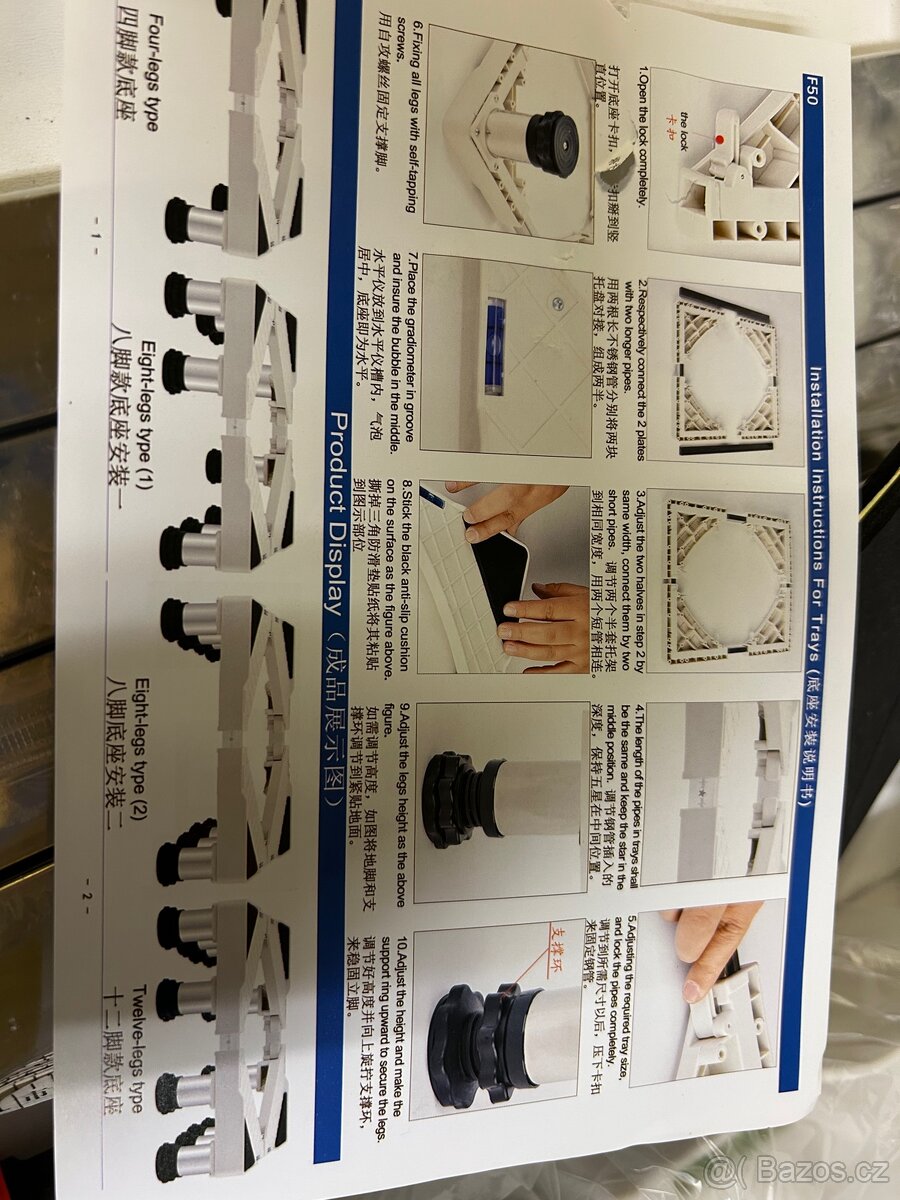 Stojan pod pračku/sušičku/lednici 300 kg - 7