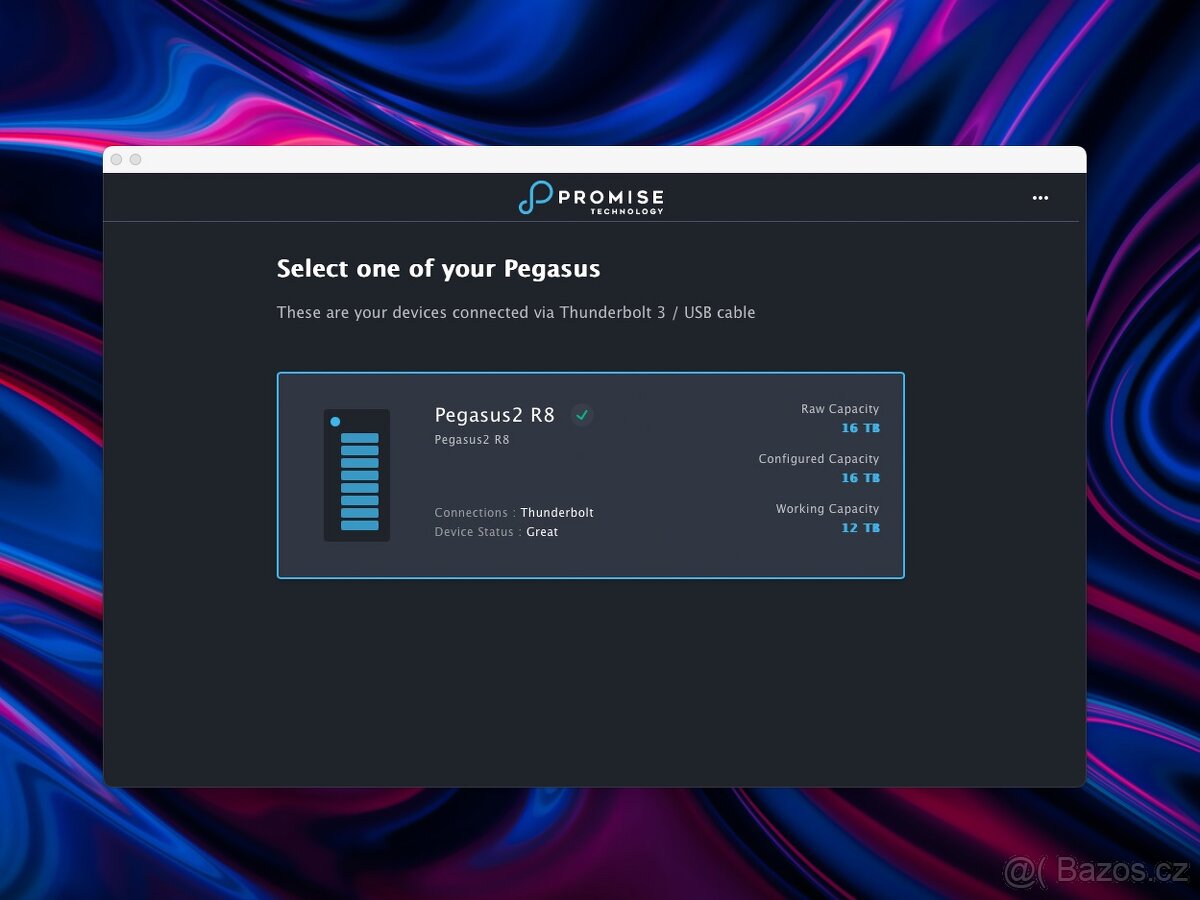 Promise Pegasus R8 16TB SSD - RAID 0,1,5,6,50,60 Thunderbolt - 7