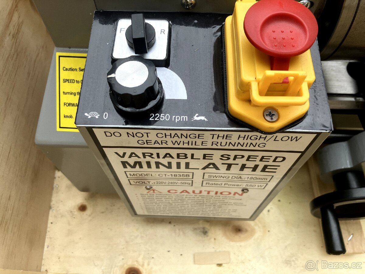 Soustruh na kov 550W, 230V, 350mm - 7