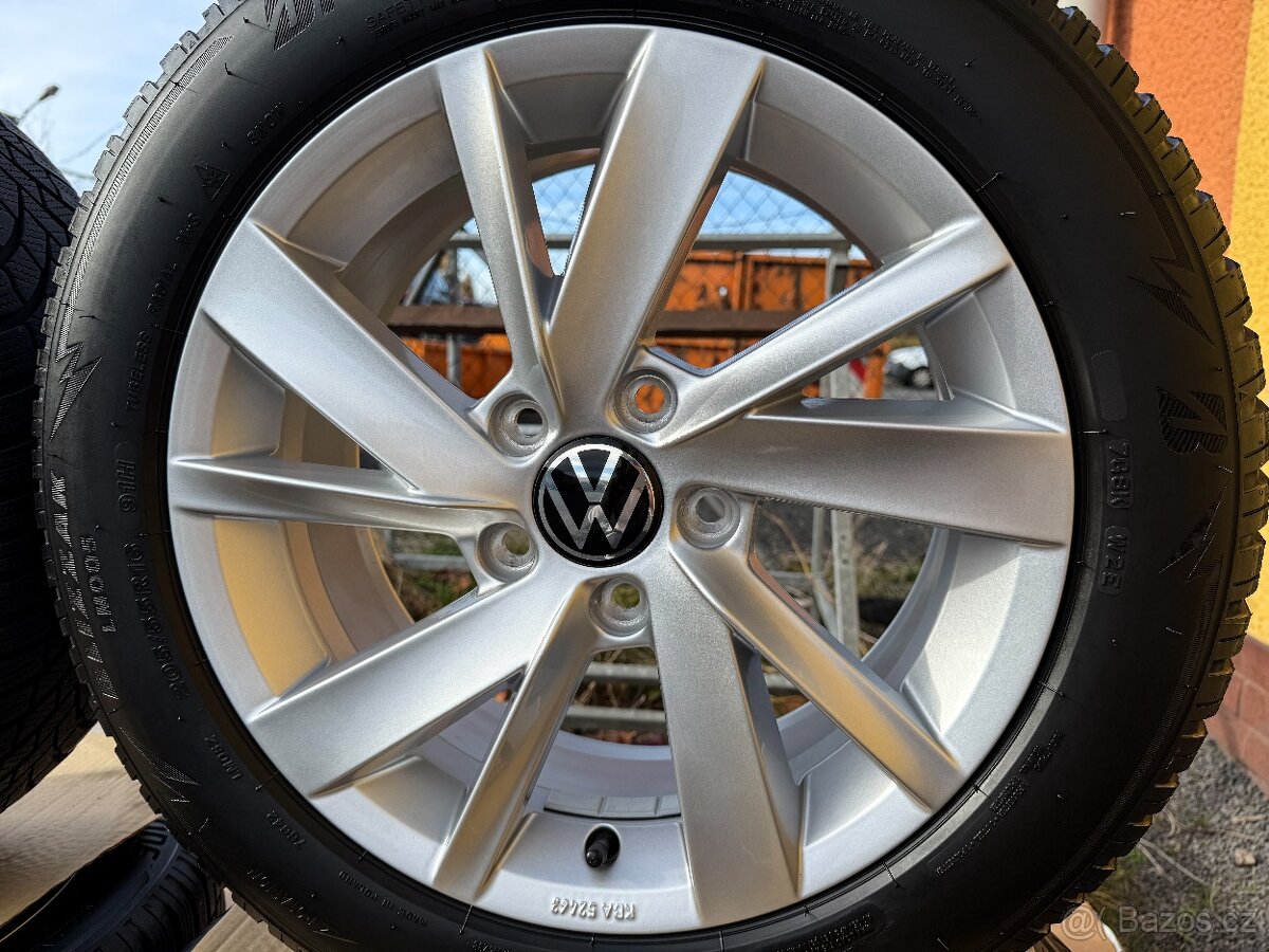Alu kola 5x112 r16 VW Gavia + zimní pneu 205/55/16 - 7