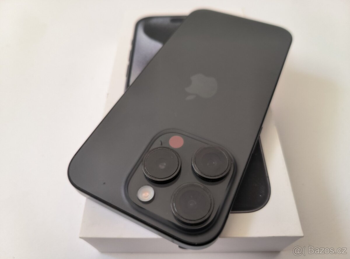 apple iphone 15 PRO 128gb Black Titanium / Batéria 87% - 7
