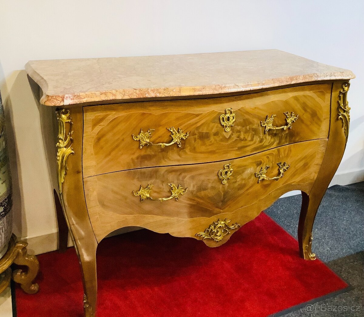 Starožitná Komoda s Mramorem Francie - 7