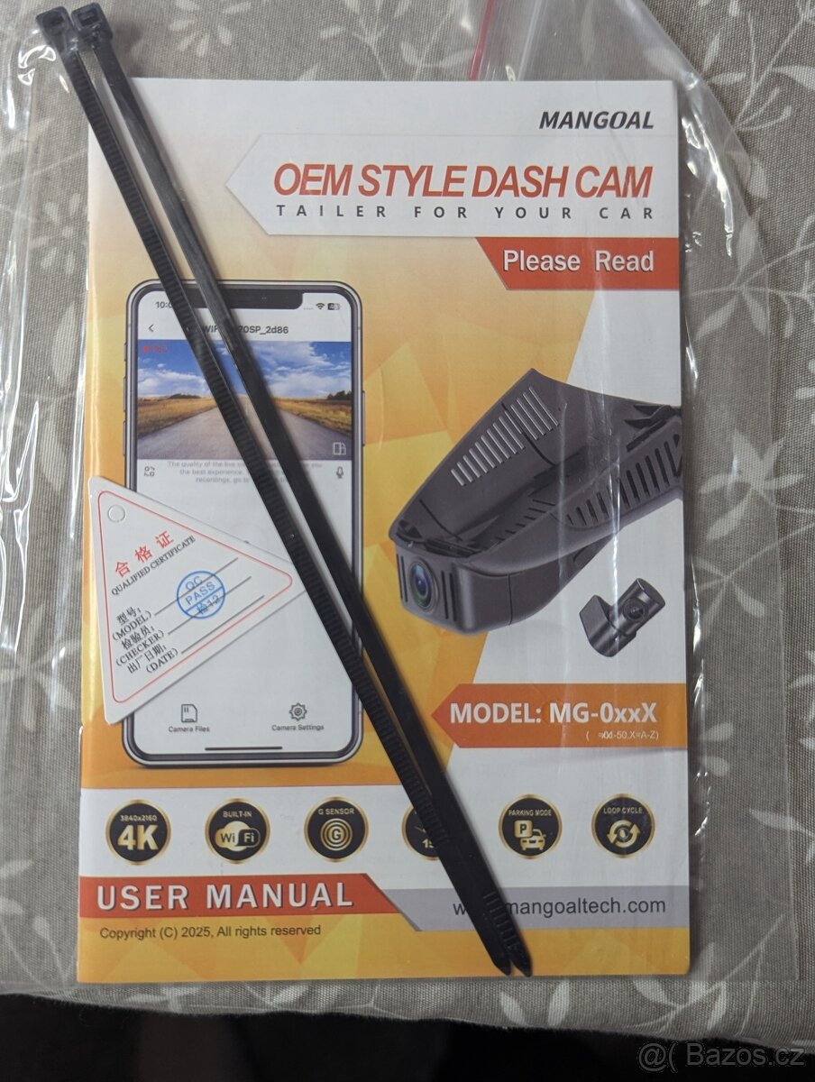 Mangoal OEM Style Dash Cam 4K - Nové, Rozbalené - 7