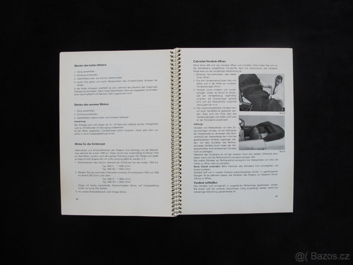 Porsche 356 C Betriebsanleitung Návod na obsluhu - 7