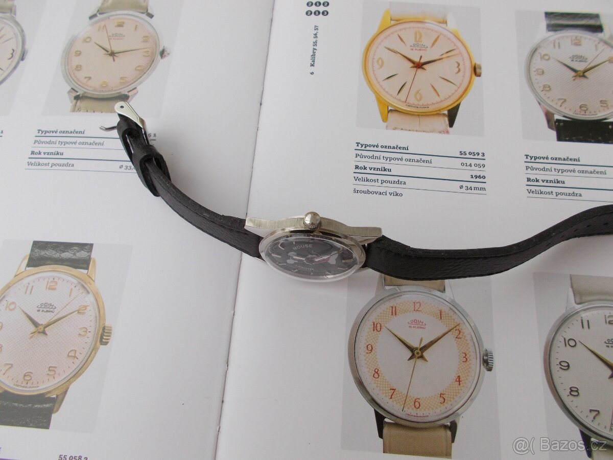 krasne nove dárkove hodinky prim HMT Mickey Mouse funkcni - 7