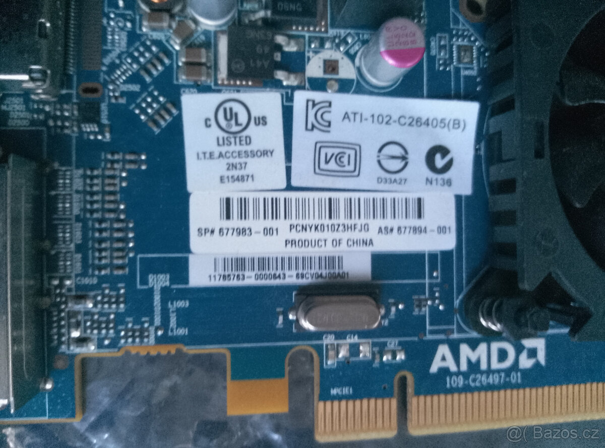 Nvidia NVS 315 1GB + AMD Radeon HD 7450 1GB + DMS-59 redukce - 7