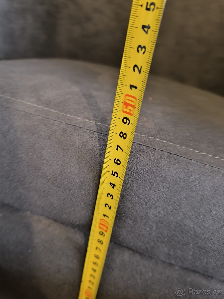 Klubové křeslo - šedé - 7